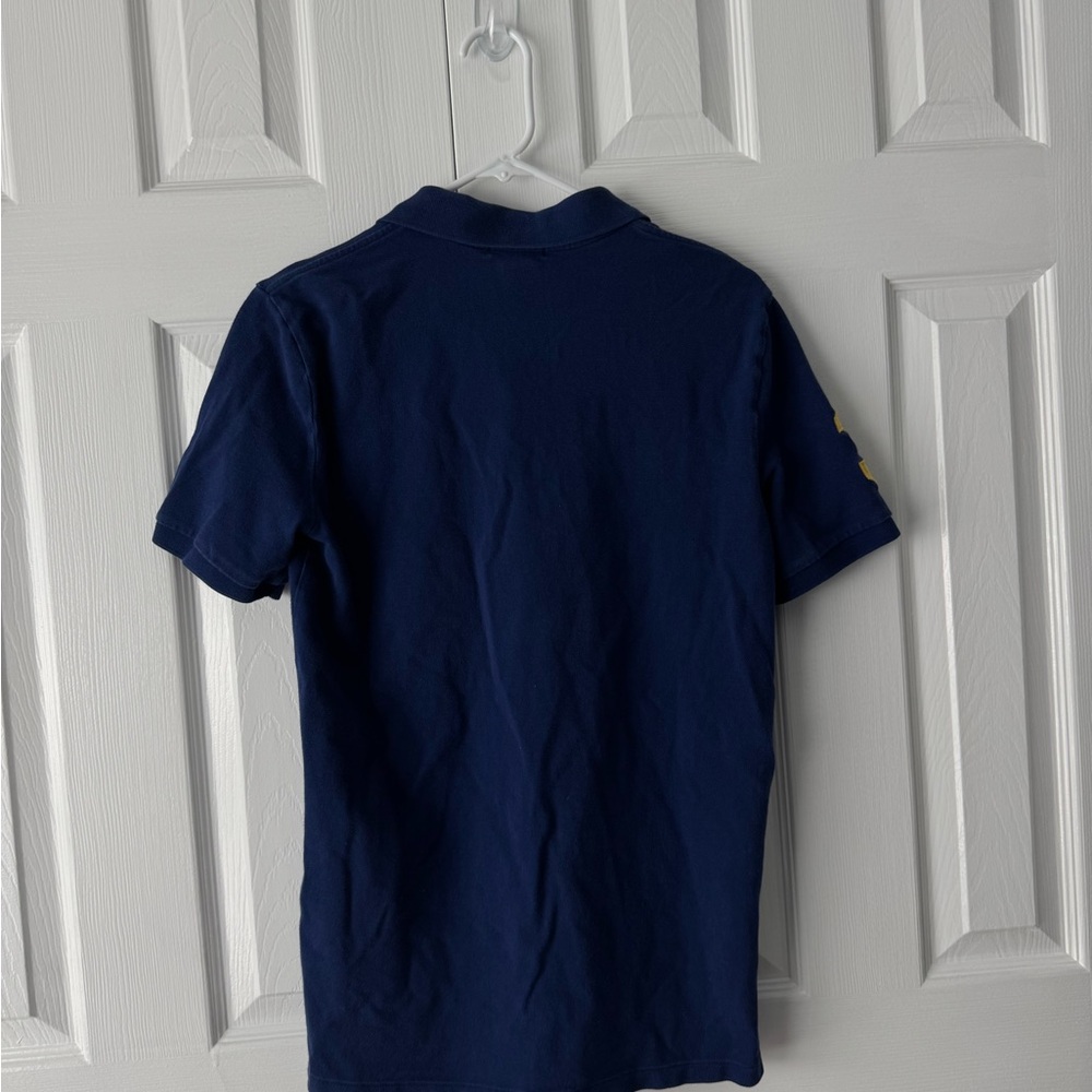 Sold Polo by Ralph Lauren Navy Shirt with Yellow Emblem - Picture 4 of 4